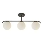 Nordlux Grant Pendelleuchte Glas Schwarz | Geeignet für 3x E14